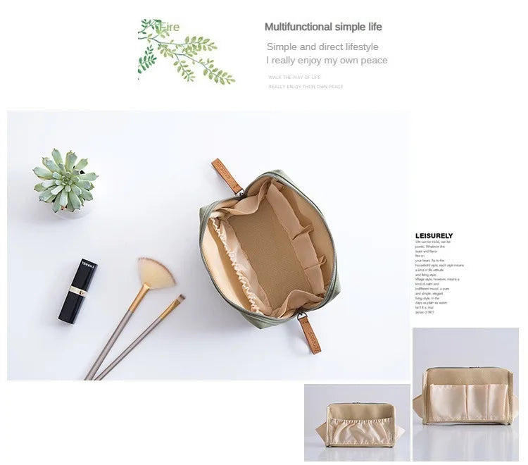 Portable Waterproof Women Makeup Bag Cosmetic Bag Coin Pouch Storage Bag Mini Lipstick Bag Small Bag Toiletry Bag Organizer Case