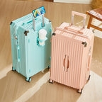 Luggage 20 inch |Cup Holder/Waterproof multifunctional Suitcase Hand Carry Large Capacity Universal Wheel Simple Suitcase