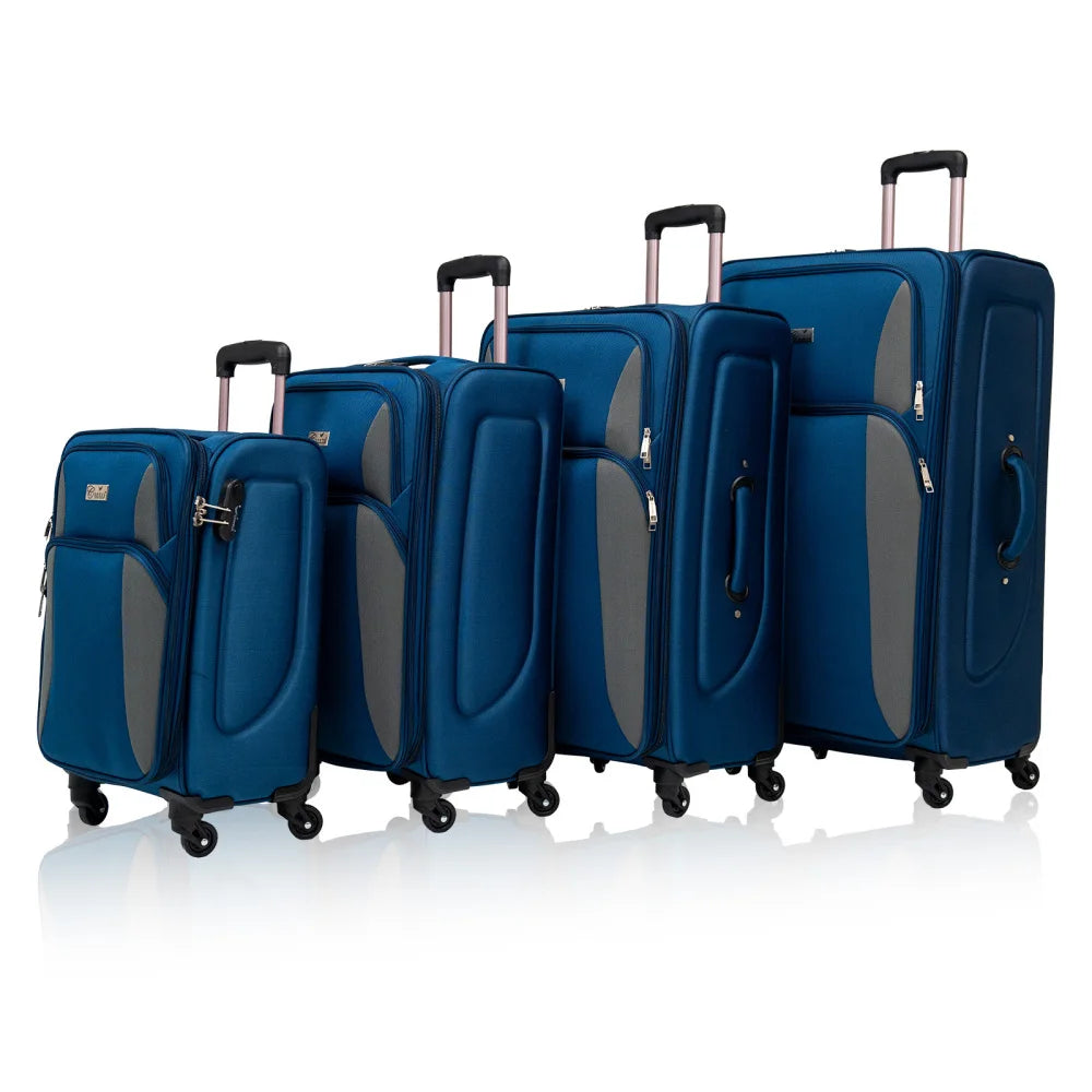 Softshell Luggage Expandable 4-Piece Set Suitcase (Lightweight)