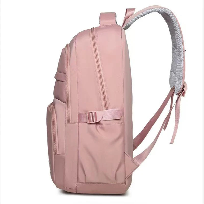Neutral brand men's and women's school backpacks are suitable for traveling students and feature multiple layers of pockets.