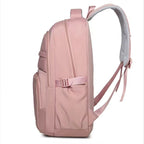 Neutral brand men's and women's school backpacks are suitable for traveling students and feature multiple layers of pockets.