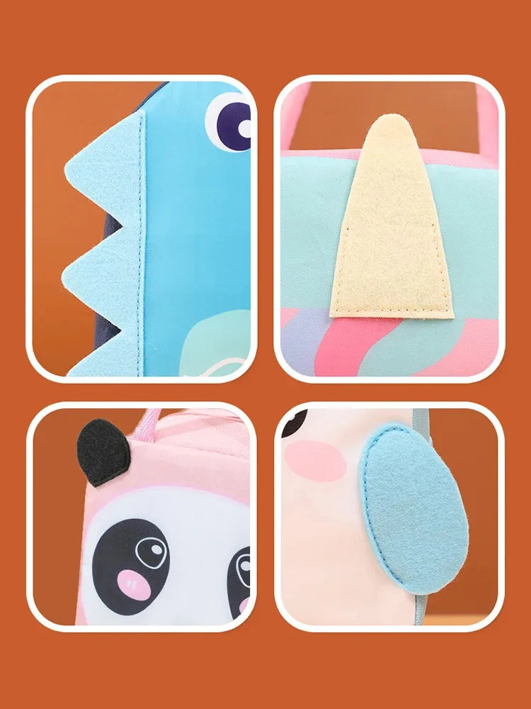 3D Cartoon Insulated Lunch Bag Thermal Food Container Bag for Students Portable Handheld Lunch Box Tote with Easy-Carry Handle