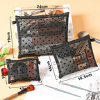 Transparent Makeup Bag (heart print)