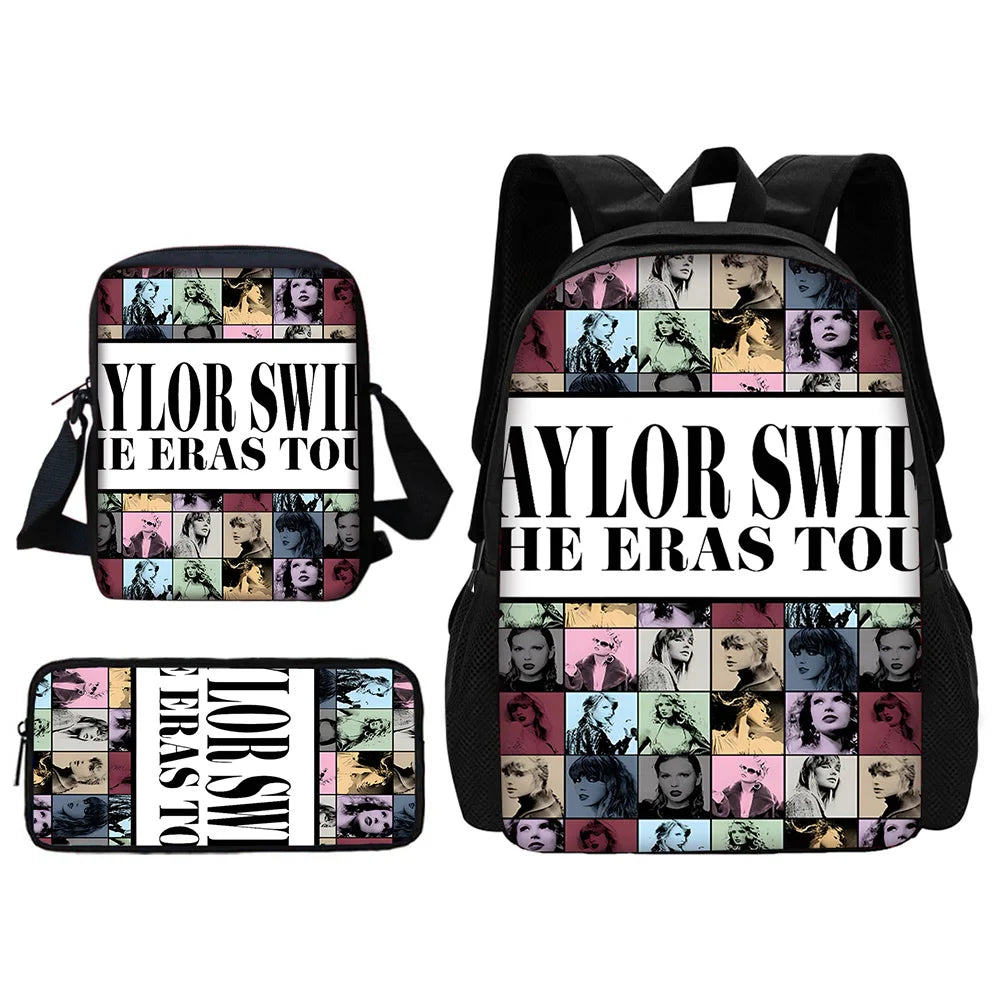 Singer Child T-Taylors School Backpack With Shoulder Bag Pencil Bags School Bags for Boys S-Swifts Girls Best Gift
