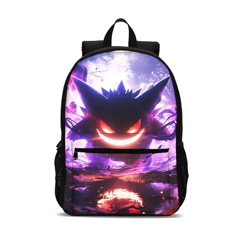 Cartoon G-Gengars Backpack Schoolbag Boys Girls Camping Backpack Lightening Zipper Anime Rucksack for Boys Girls Best Gift