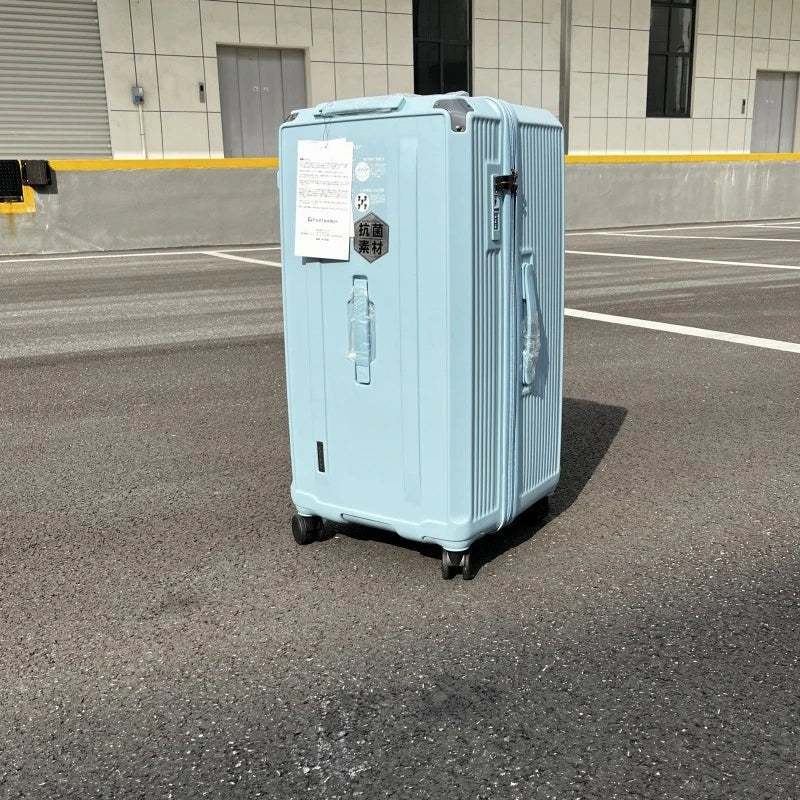 Rectangular Suitcase Large Size Lightweight Rolling Luggage Travel Bag with Five Wheels PC Trolley Case Anti-Fall Unisex