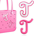 2Pcs Lettering Charms For Bogg Bag, 3D Alphabet Printed Decorative Accessories Charm For Bogg Bag, Insert Personalizing Alphabet