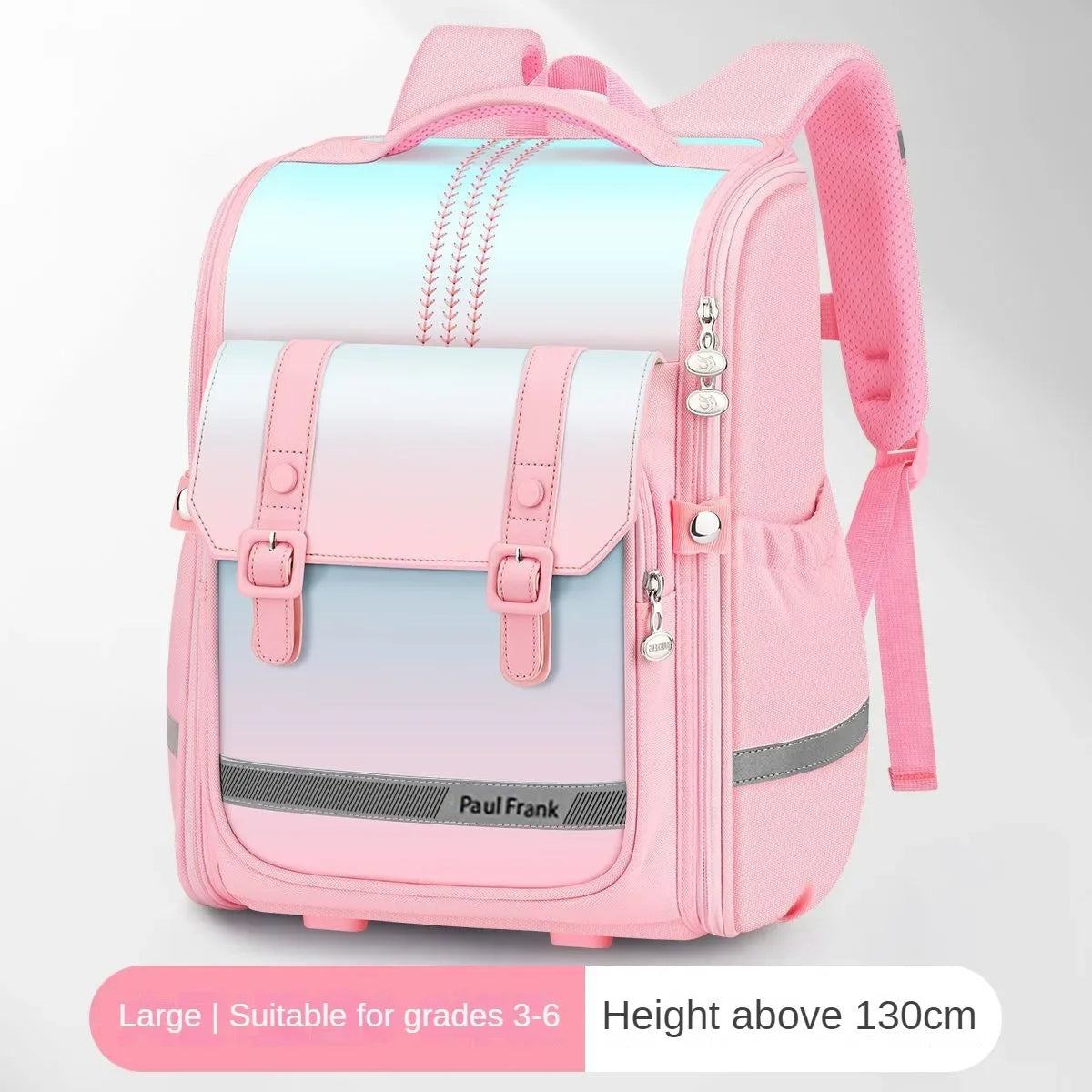 Internet Celebrity Gradient Schoolbag Spine Protector and Load-reducing Children's Large-capacity Shoulders 어린이 가방