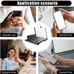 3D HD Phone Screen Magnifier Desktop Mobile Amplifier Stand for Seniors Video Movie Watching Home Travel Party Use