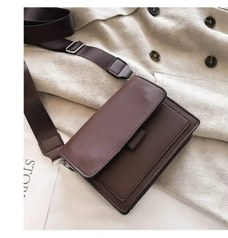 Fashion Women Crossbody Bag PU Leather Small Shoulder Messenger Handbag for Travel
