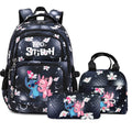 Stitch Large Capacity Backpack Daypack Lightweight Schoolbag Casual Travel Knapsack for Women Girls Pen Lunch Bags