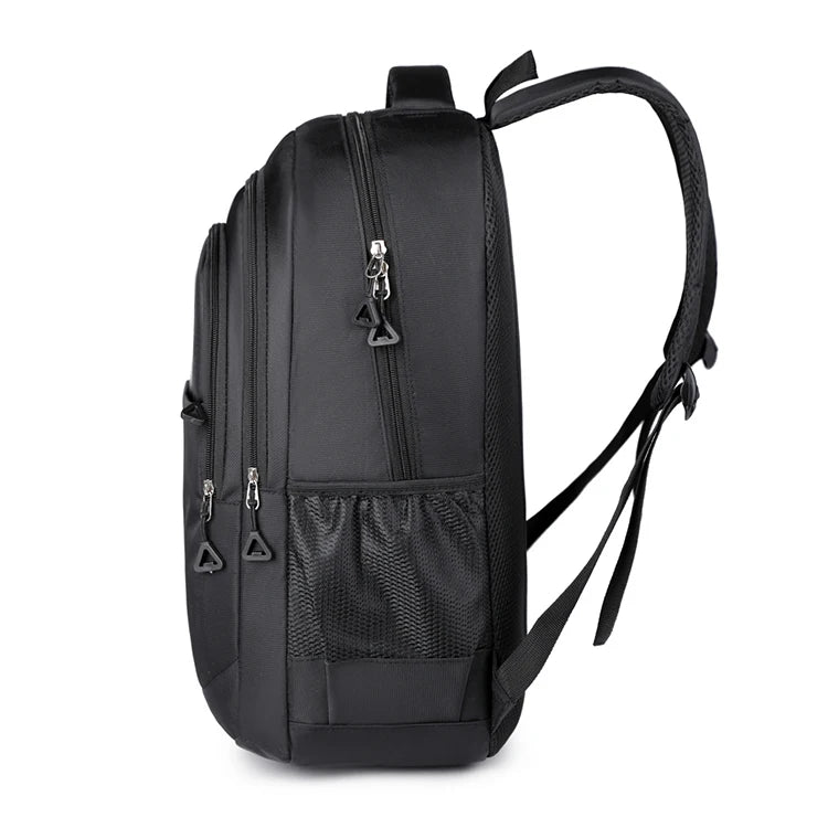 Durable Backpack | Universal Leisure Backpack | Multi-Pocket Travel Bag, Suitable for Business Travel, Short Trips - Black