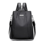New fashion nylon solid color lightweight waterproof large capacity detachable shoulder strap multi functional women's backpack