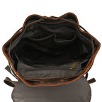 Newsbirds men's leather backpack retro luxury fashion style bagpack travel bag backpack school bag for man leather daypack men