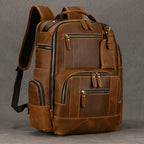 Newsbirds men's leather backpack retro luxury fashion style bagpack travel bag backpack school bag for man leather daypack men