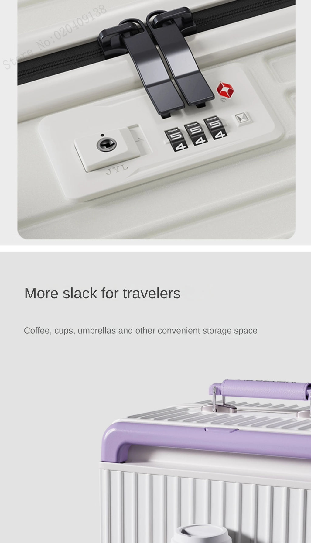 New Luggage 20 inch Carry-on Suitcase Side Opening Travel Suitcase Aluminum Frame Trolley Case 30 inch Large Capacity Luggage