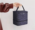 HOMEFISH Portable Double-layer Nail Polish Storage Bag Organizer Travel Essential Oil Storage Box Multi-function Storage Bag