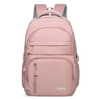 Neutral brand men's and women's school backpacks are suitable for traveling students and feature multiple layers of pockets.