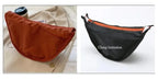 Men and Women Solid Color Chest Bag for Large Capacity Travel Crossbody Female Half Moon Bag Daily Cotton Filled Shoulder Bag