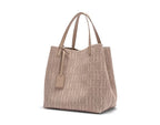 CH High Quality Craft Large Capacity Handbag Ladies Shoulder Bag Fashion Classic New Pure Color Outer Pocket Ladies Handbag