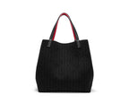 CH High Quality Craft Large Capacity Handbag Ladies Shoulder Bag Fashion Classic New Pure Color Outer Pocket Ladies Handbag