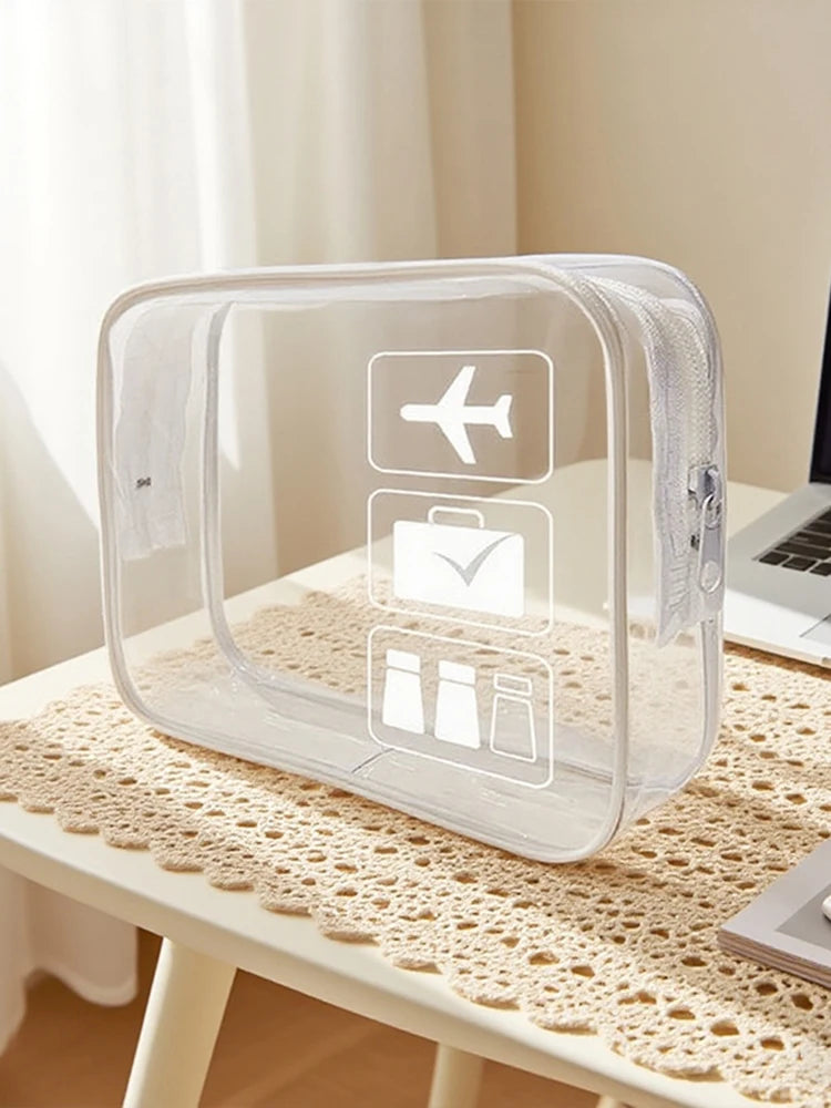 Transparent makeup / toiletry bag