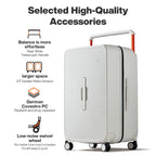 Mixi Large-Capacity Suitcase Trolley Case 26inch Checked in Hardside Rolling Wheels Luggage Wide Handle Travel Suitcases Trunk