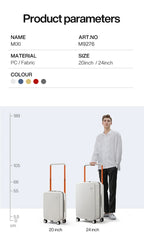 Mixi Expandable Carry On Luggage Lightweight Large Capacity Wide Handle PC Travel Suitcases Spinner Wheels TSA Lock 20 24 Inch