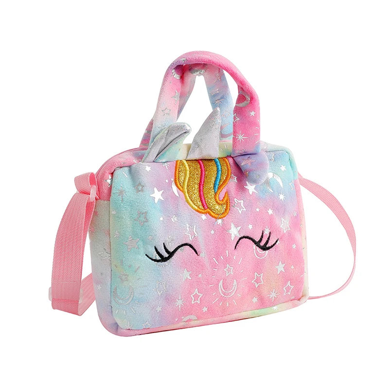 Plush Unicorn Shoulder Crossbody Bag