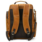 Newsbirds men's leather backpack retro luxury fashion style bagpack travel bag backpack school bag for man leather daypack men