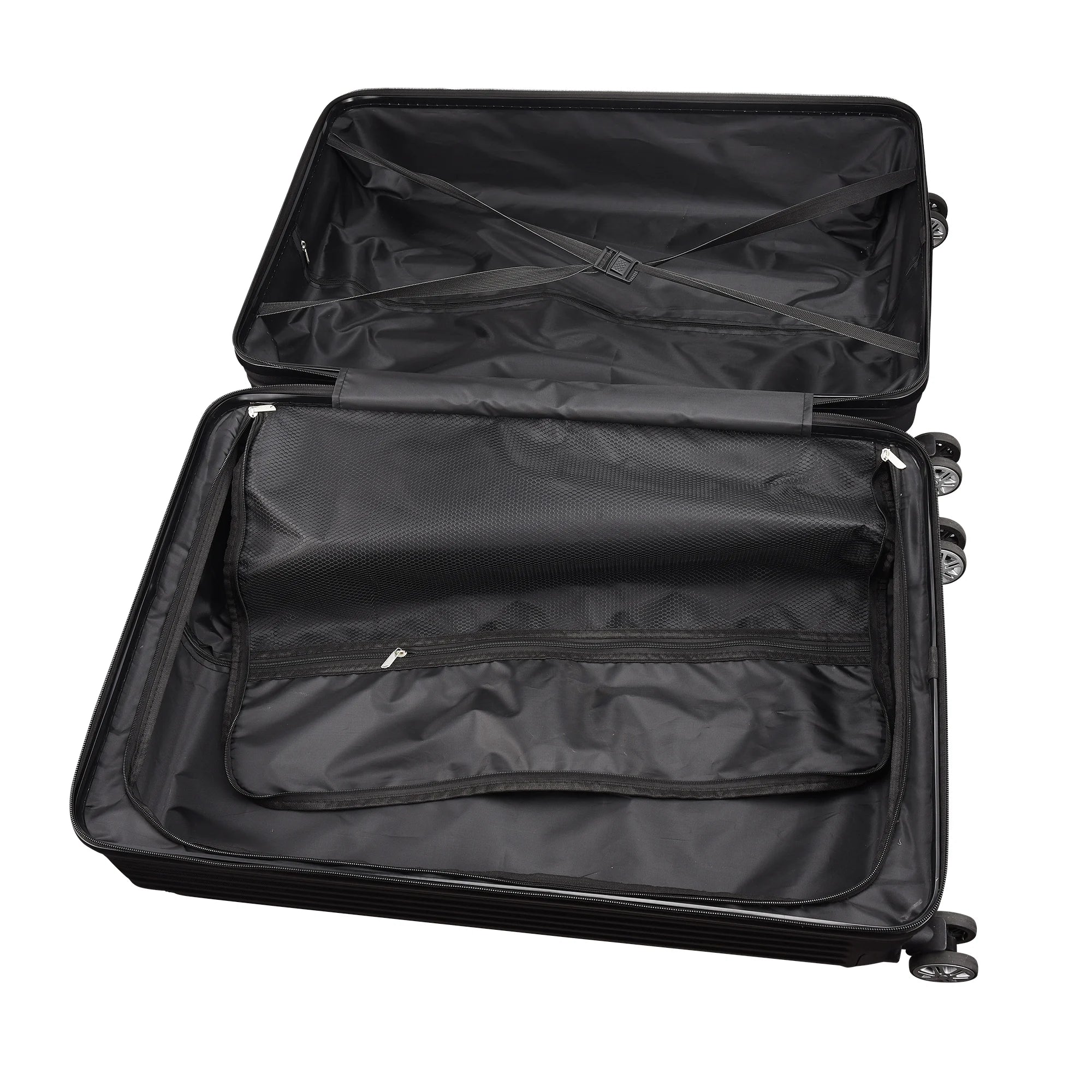 Roshanda 3-Piece Luggage Set Suitcase set 20 "24" 28 "ABS hard shell travel luggage set 4 Universal Swivel quiet Wheels
