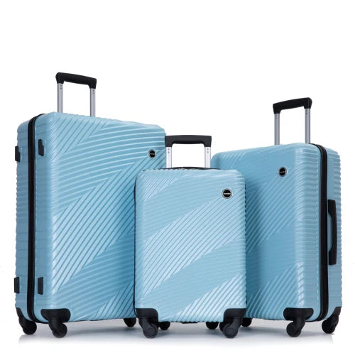 3-Piece Hardshell Lightweight Luggage Set with Spinner Wheels (20/24/28)