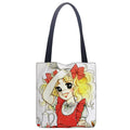 Cartoon Candy Candy Handbag Women Casual Linen Totes Underarm Top Handle Bag Lady Shopping Travel Bags