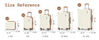 7-Piece Lightweight Durable Luggage Set, Family Travel Suitcase with TSA Lock and Smooth Spinner Wheels