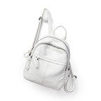 Women's Backpack Lady Bag Fashion Aesthetic Backpacks Cute Small Backpack Leather Bag White Bag Casual Anti-Theft Backpack