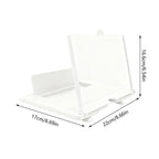 3D HD Phone Screen Magnifier Desktop Mobile Amplifier Stand for Seniors Video Movie Watching Home Travel Party Use
