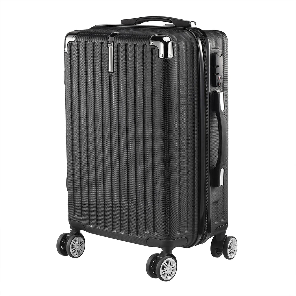 Roshanda 3-Piece Luggage Set Suitcase set 20 "24" 28 "ABS hard shell travel luggage set 4 Universal Swivel quiet Wheels