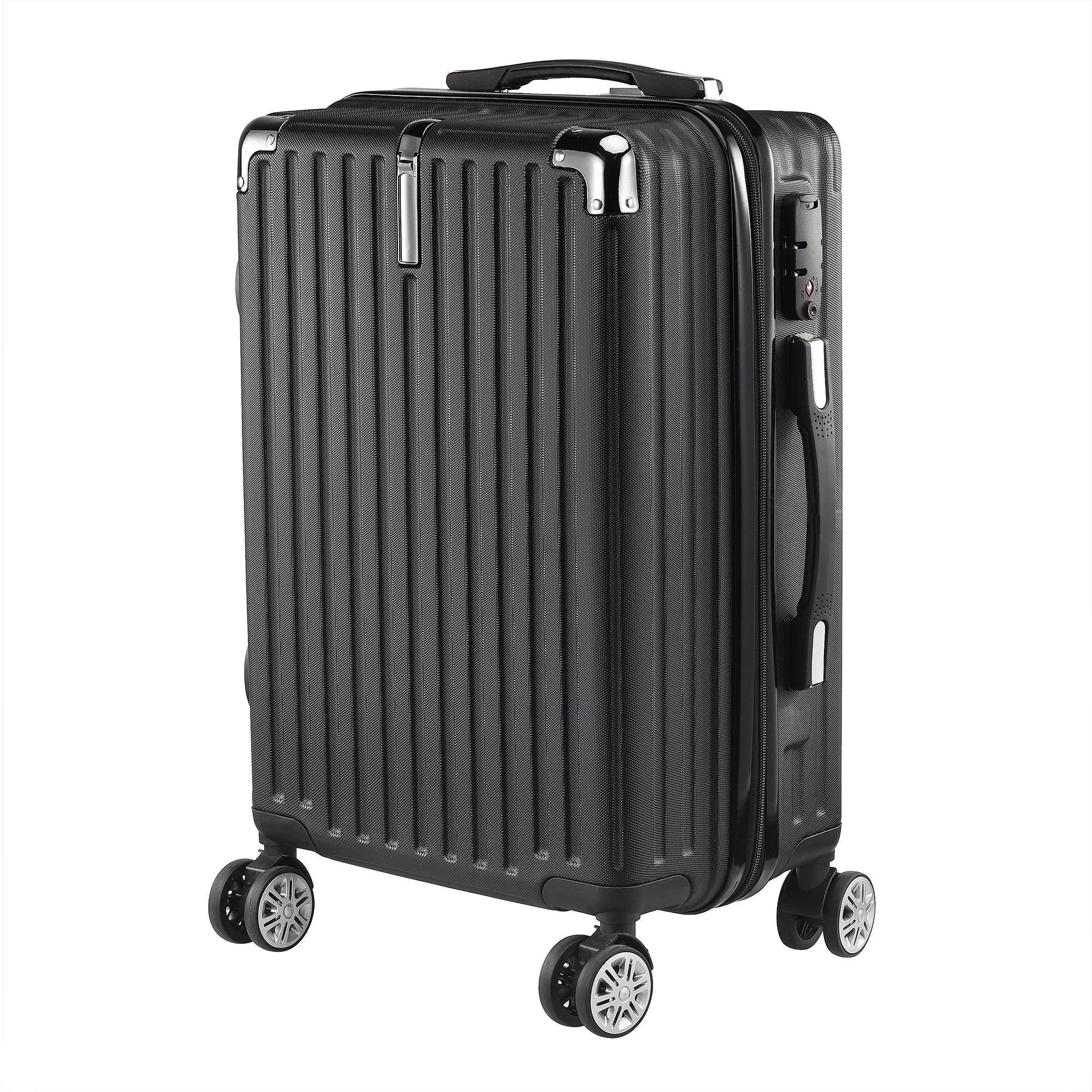 Roshanda 3-Piece Luggage Set Suitcase set 20 "24" 28 "ABS hard shell travel luggage set 4 Universal Swivel quiet Wheels