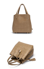 Classic Simple Solid Color Women's New 2024 Large Capacity Handbag Letter Element Women's Handbag