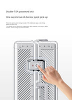 All-magnesium-aluminum alloy Travel Suitcase Rolling Luggage 20-inch Business Boarding Trolley Case With wheels Carry-on Luggage