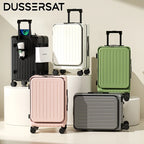New Front Open Suitcase Hut Trolley Box 20/24/26 Inch High Quality Frame Large Capacity Suitcase Men's Ladies' Travel Case