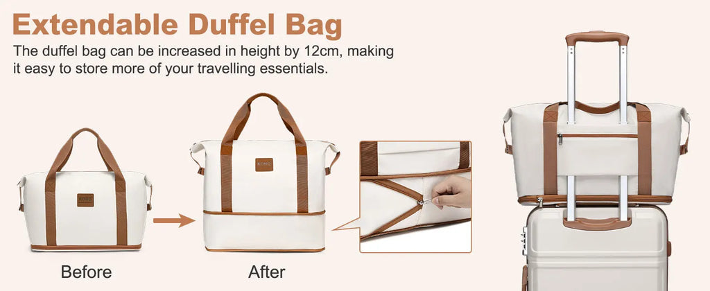 KONO 4/5/6-piece beauty case box cosmetics case hand luggage toilet bag travel bag luggage set