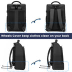 RUCYEN Rolling Backpack 15.6in Laptop Water Backpack