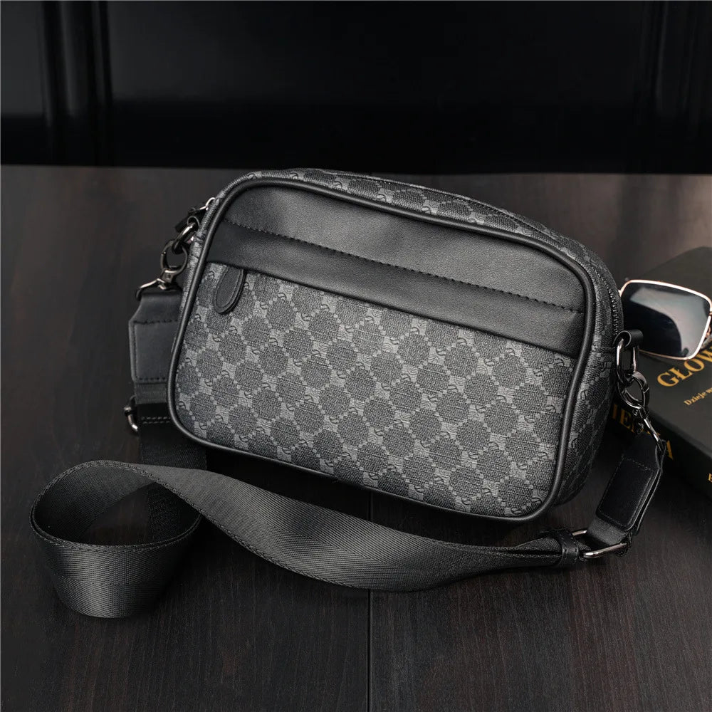 Luxury Floral Print Backpack Men Fashion Design Men's Backpacks Large-capacity Travel Bags PU Leather Backpack Male Schoolbag