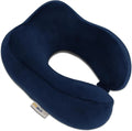 Memory Foam Travel Neck Pillow: Double Support for Neck, Head and Chin