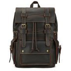 Newsbirds men's leather backpack retro luxury fashion style bagpack travel bag backpack school bag for man leather daypack men