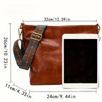 Women's Fashionable Solid Color Tote Bag, Casual Versatile Zipper Shoulder Bag for Daily Used, Trendy All-match Commuter Bag