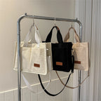 Ladies' handbag, large capacity new fashionable canvas shoulder bag, crossbody bag, commuting bag  zwq