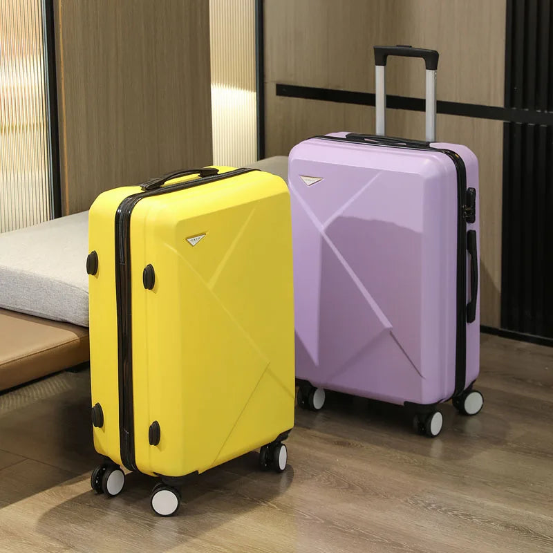 Irregular Z 20/24/28 Inch Carry-on Luggage Suitcase Abs Spinning Wheels with Combination Lock Lightweight Luggage