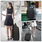 RUCYEN Rolling Backpack 15.6in Laptop Water Backpack